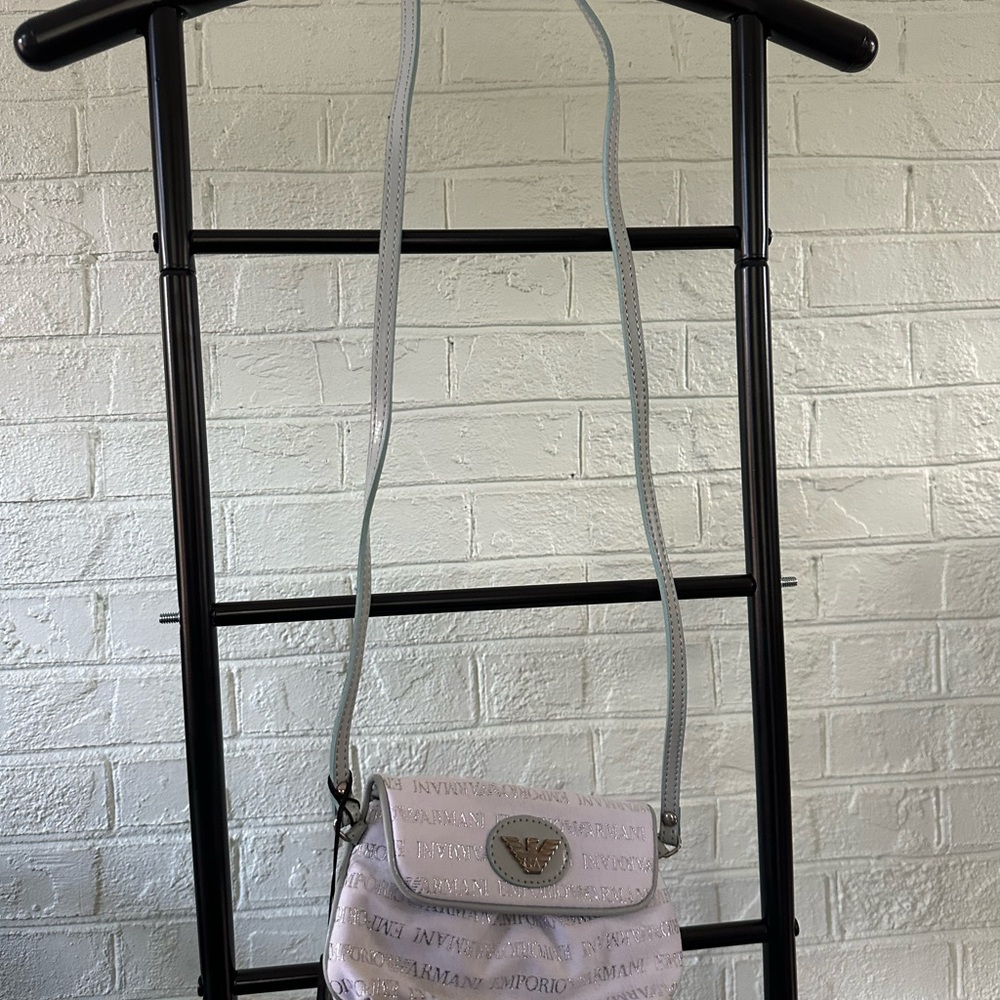 Emporio Armani Light Gray Crossbody Bag